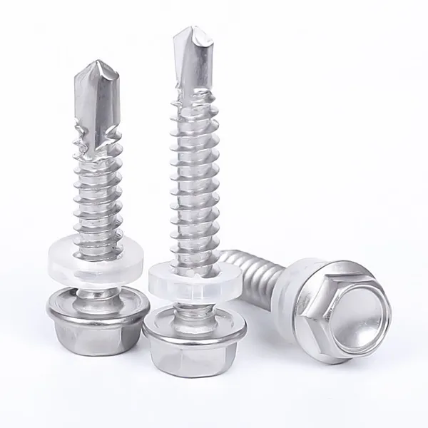 Self Drilling Screw Flat Head With EPDM Washer 304 Stainless Steel for Wall Cladding High Hardness Factory Direct Full Sizes photo-5