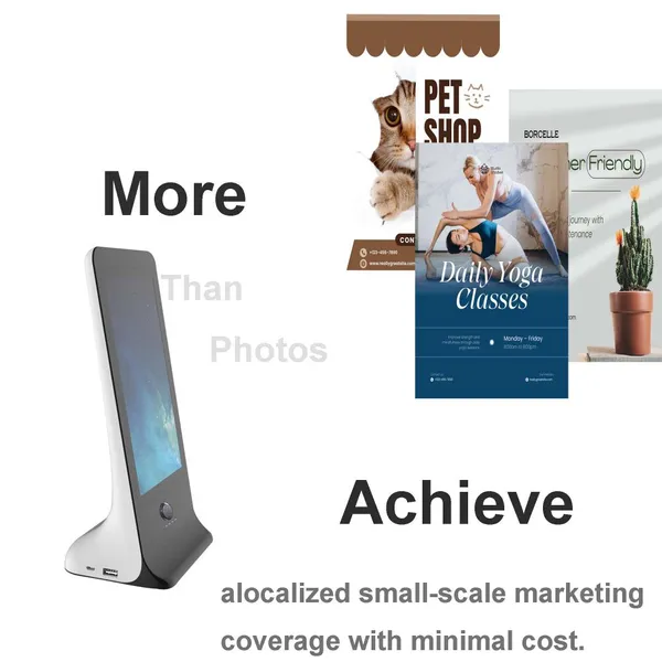 Commercial Desktop Mini Advertising Player & Charger, Low Price, Fast File Upload, Automatic Player, USB-C Charging photo-5