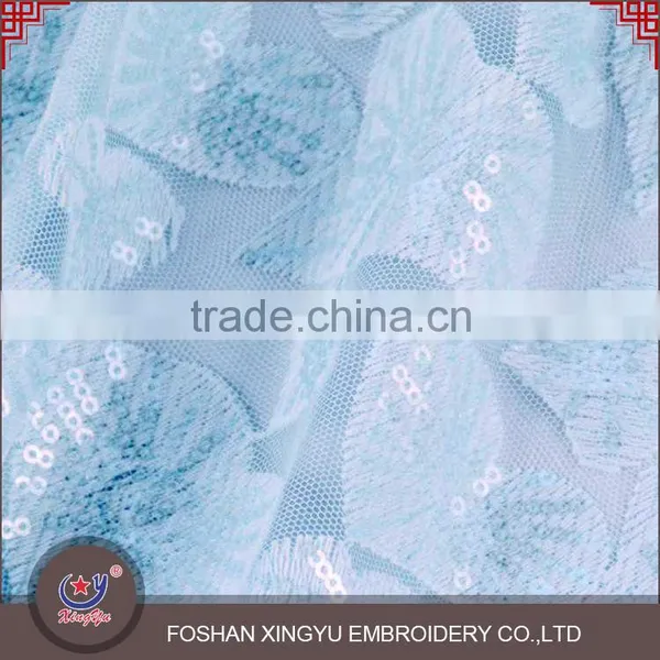 Latest Fashion Top Quality 100%polyester Different Types of Sequin Embroidery Fabric Dresses for Women photo-6