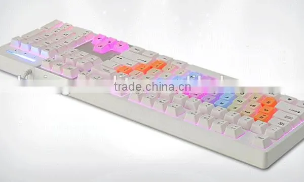 Wired Good Touch Feeling Low Voice Gaming Backlit Mechanical Keyboard photo-5