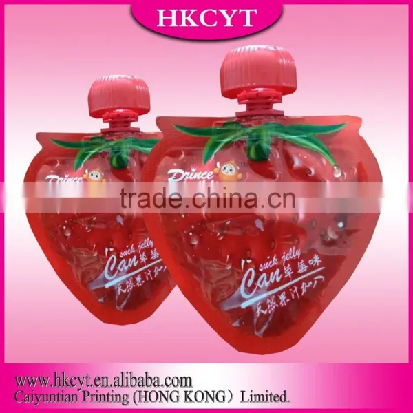 Accept Custom Order Stand up spout pouch aluminum foil spout pouch