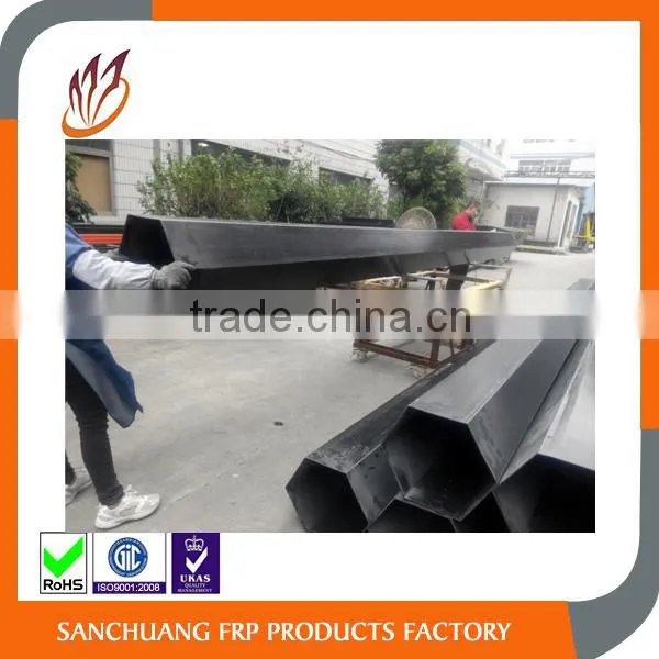 Big Size Pultrusion FRP Hexagon Pipe Sweep-up Pipe Industry Suction Pipe photo-3