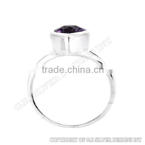 Amethyst Anniversary Ring,gemstone Antique Ring,sterling Silver Ring Designers,wholesale Fashion Jewelry Ring photo-3