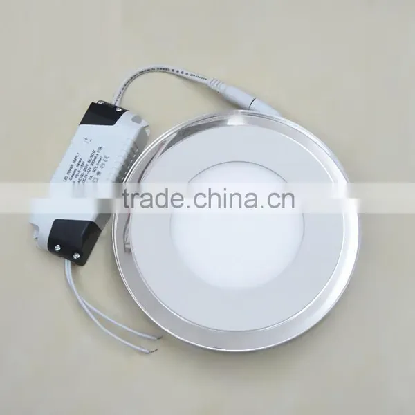 Double Color LED Panel Light 10W 15W 20W Blue+White/Warm White Round Ultrathin LED Ceiling Lamp photo-4
