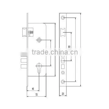 Door Lock With Three Square Bar photo-2