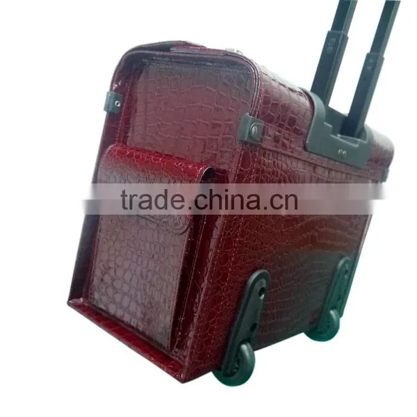 Promotionals High Grade Red Travel Bag Trolley Shoppong Bag With Wheel photo-2