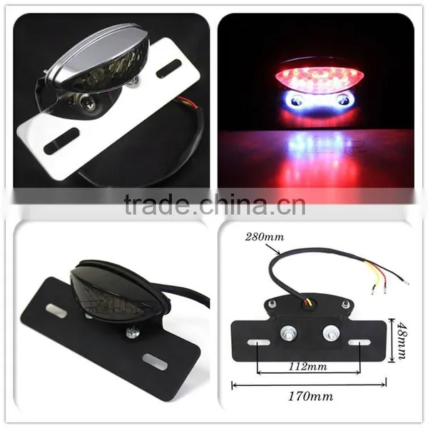 BJ-LPL-001 Super Bright 12V Integrated License Plate LED Motorcycle Tail Light photo-3