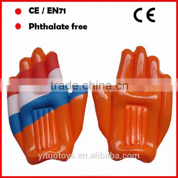 Cheer Inflatable Palm Red and White Inflatable Hands photo-5