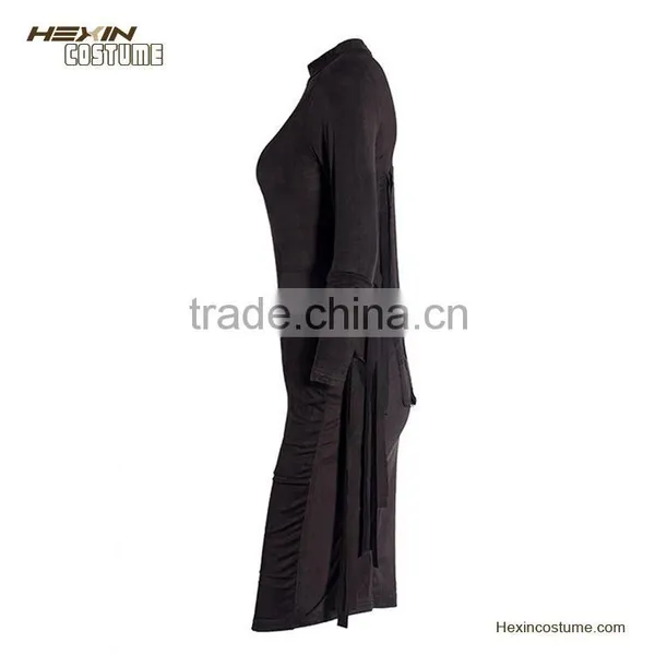 Sexy Cheap Fashion Black One Shoulder Zipped Asymmetric Evening Dress photo-6