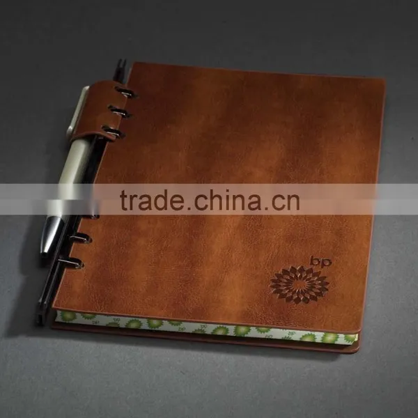 Pu Leather Notebook With Pen Insert photo-3