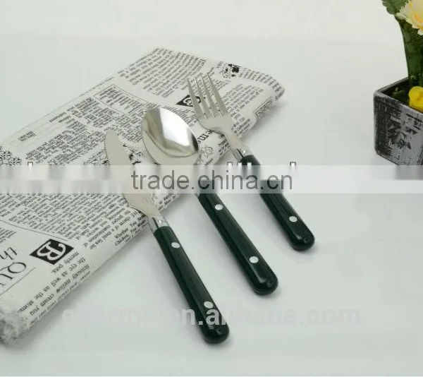 2015 Guangdong Hot Selling Stainless Steel Knife Fork Spoon Kit&Hotel Stainless Steel Knife Fork Spoon Tableware& photo-5