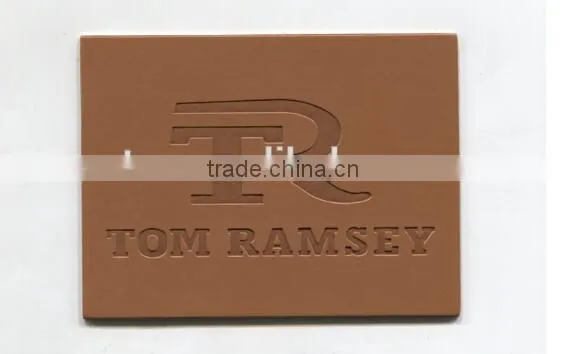 Embossed Leather Label