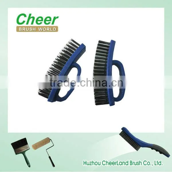 Wire Cleaning Brush With Brass Wire,Plastic Handle.