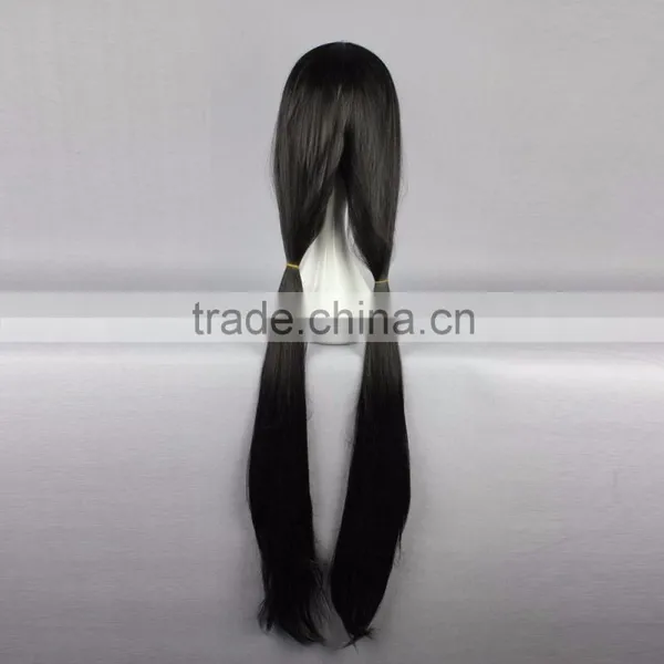 New Pop Anime Cartoon 100cm Long Black DATE A LIVE Tokisaki Kurumi Cosplay Wig photo-4