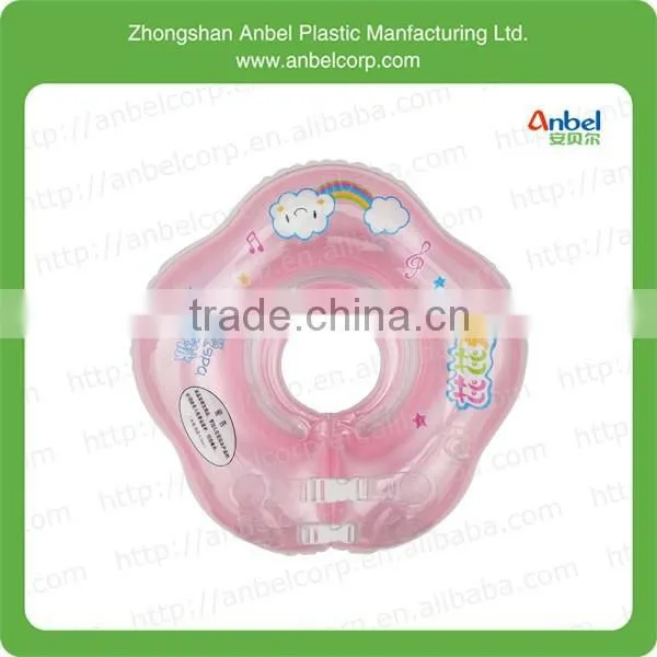 Inflatable Baby Bath Swimming Tube Ring Neck Wearing Ring photo-3