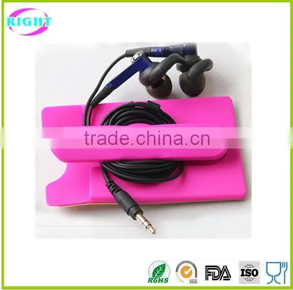 Silicone Card Holder Adhesive Back Stick Card Holder photo-5