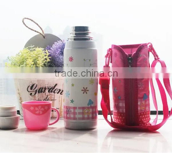 Stainless Steel Children Thermos Flask,Children Vacuum Thermos Flask With 2 Cups photo-2