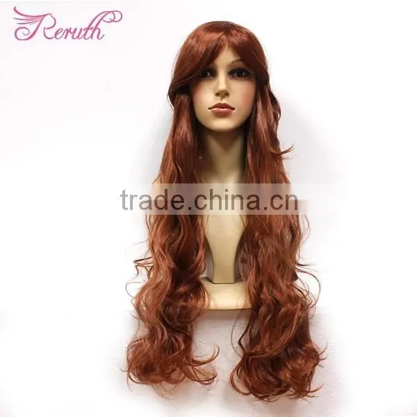 OEM Fashion Style Pretty Human Hair Wave Wig Natural Color photo-5