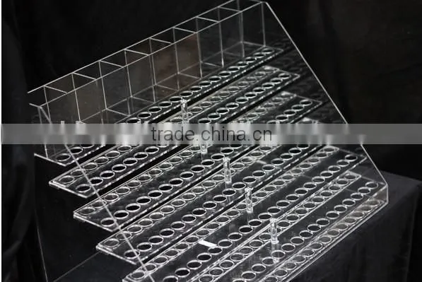4 Tiers Acrylic Nail Polish Displays Rack, Acrylic Cosmetic Display Stand photo-5