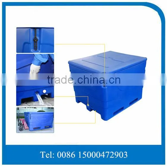 SCC Sell Marine Cooler Box 1000 Litres, Plastic PE Fish Box Made by Roto Moulding photo-3