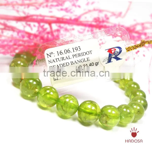 Peridot Stone , Peridot Bracelets , Peridot Stone Bracelet Grade AA