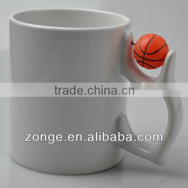 11oz Basketball Handle Sublimation Mug Factory photo-4