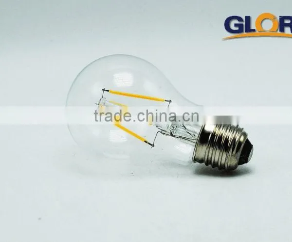 2 Years Warranty Classic Led Light E27 Edison Led Bulb 6W A60 Filament Led Bulb photo-2