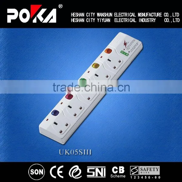 UK Type 13A Power Extension Socket With Surge Protector photo-3