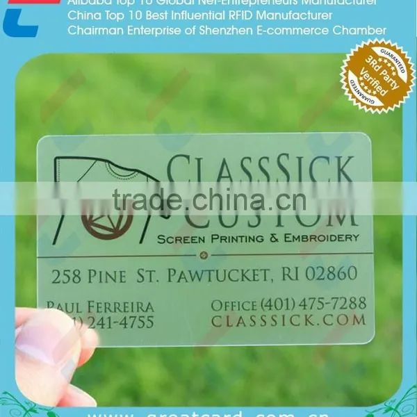 PVC Transparent Business Card Material photo-4