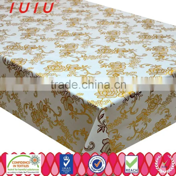 Wholesale Gold PVC Tablecloth photo-3
