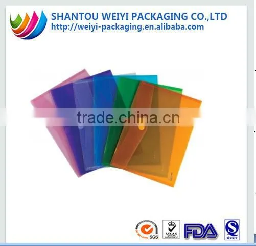 Collect document pvc button string envelope china manufacturer