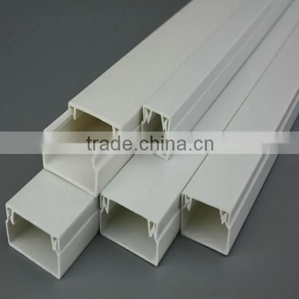 Plastic wiring cable duct for pvc cable system