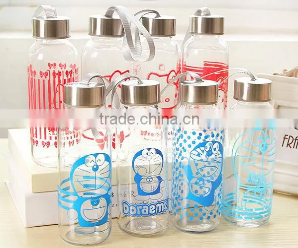 2016 Top Quality the Hot Lovely Glass Water Bottle Can be Customized photo-2