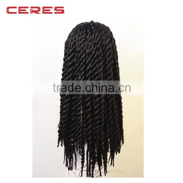 2016 New Fashion Style Virgin Human Hair Lace Front Dreadlock Wig photo-3