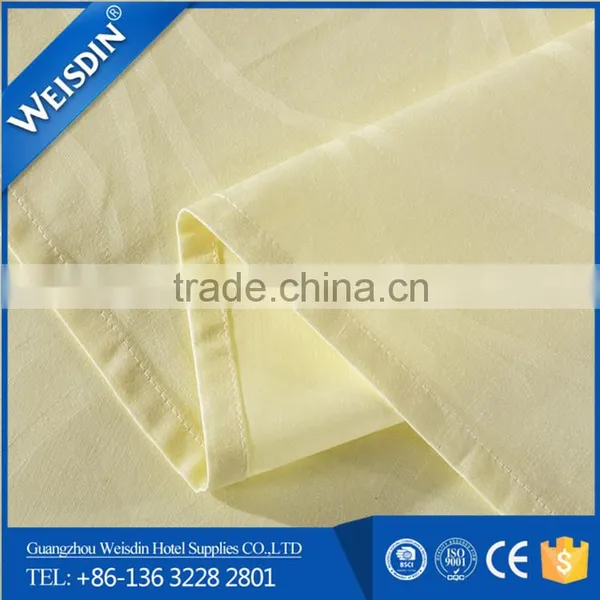 WEISDIN Manufacture 100% Cotton Hotel White Bed Sheet photo-3