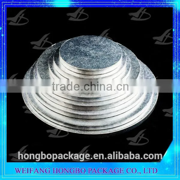 Silver Round Cardboard Bakery Board