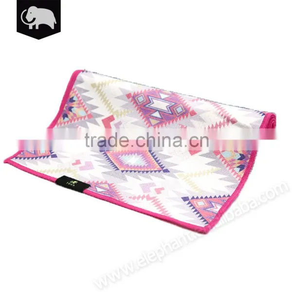 Wholesale Branded Custom Printed Mini Yoga Towel Recyclable