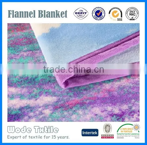 Promotional Flower Printed Flannel Fleece and Coral Fleece Blanket With Cheap Price photo-4