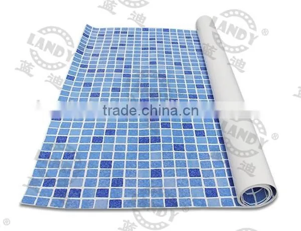 Simple Pvc Vinyl Plastic Plaid Swimming Pool Liner photo-4