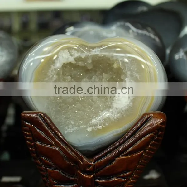 Natural Smile Agate Quartz Crystal Geode Ball photo-2