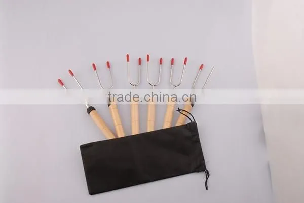 Extendable Wooden Spinning BBQ Fork photo-3