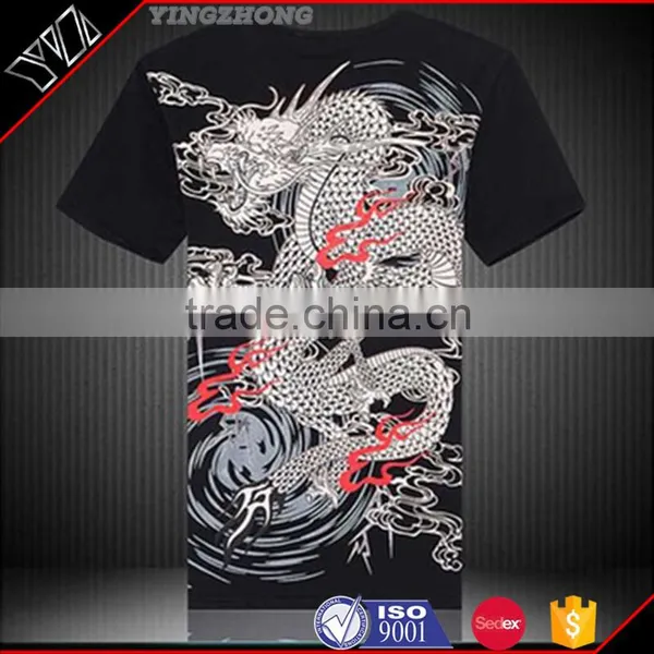 Casual Round Neck 100% Cotton Custom Plain Long Man Tshirt photo-4