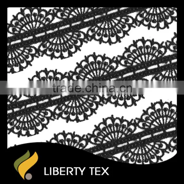 Mordern Guipure Polyester Yarn Small Trim Embroidery Lace