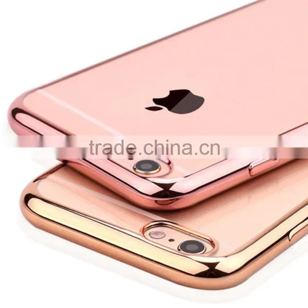 Cell Phone Accessories Electroplating Tpu Back Cover Case For Iphone 7 photo-3