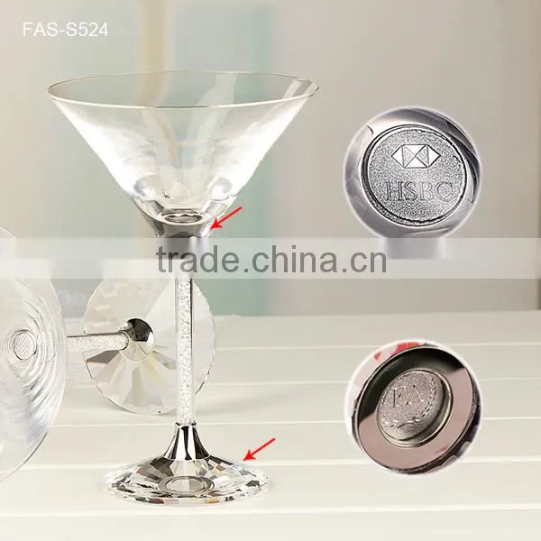 275 ml Lead-free Crystal Vodka Glass / Diamond Cocktail Glass / Martini Glass photo-2