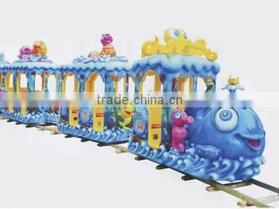Hot Selling Indoor /outdoor Ocean Theme Shark Train Ride for Kids Mall