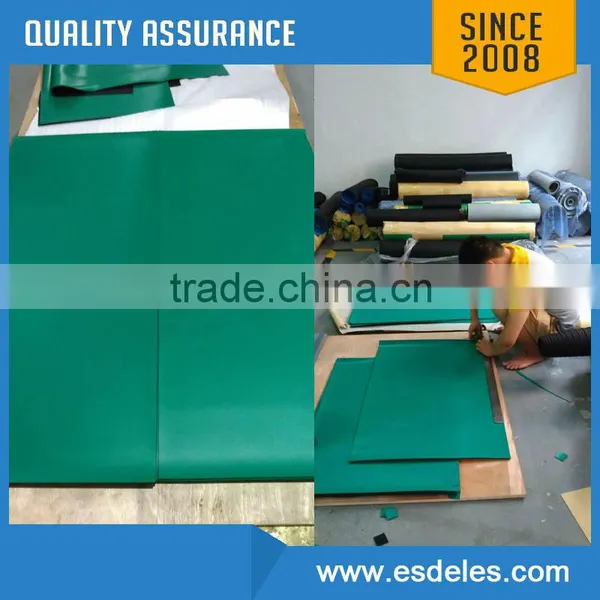 ESD Antistatic Cleanroom Green Rubber Table Mat photo-6