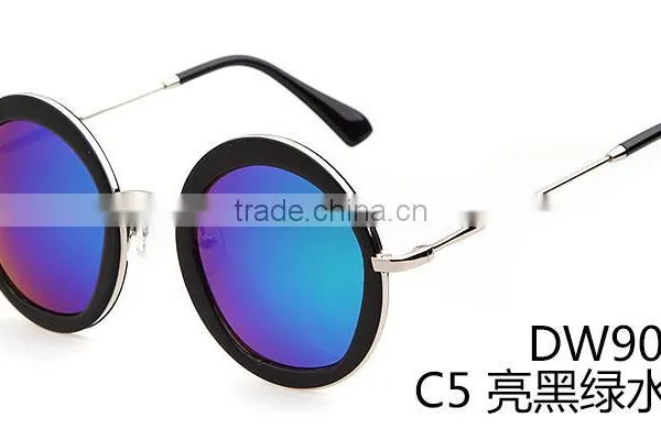 YWGX Past FDA CE UV400 Test Reminiscent Colorful Pattern Best Round Classic Sunglasses photo-4