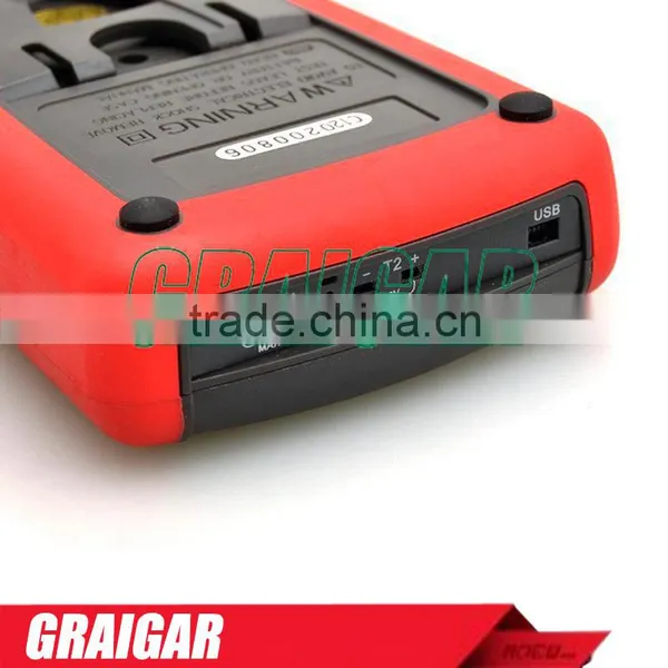 UNI-T UT322 Contact USB LCD Digital Thermometer Multimeter K J T E Tester Meter T1 T2 Input/USB Data Transfer photo-3