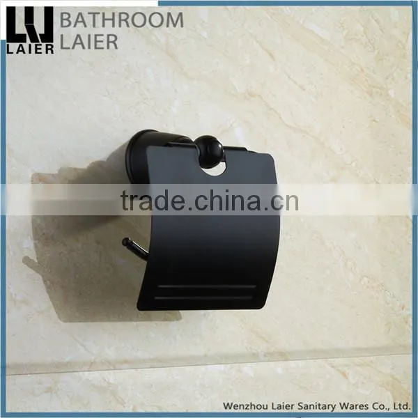 Contemporary Luxury Bathroom Design Covered Zinc Alloy ORB Bathroom Accessories Wall Mounted Toilet Paper Holder photo-3